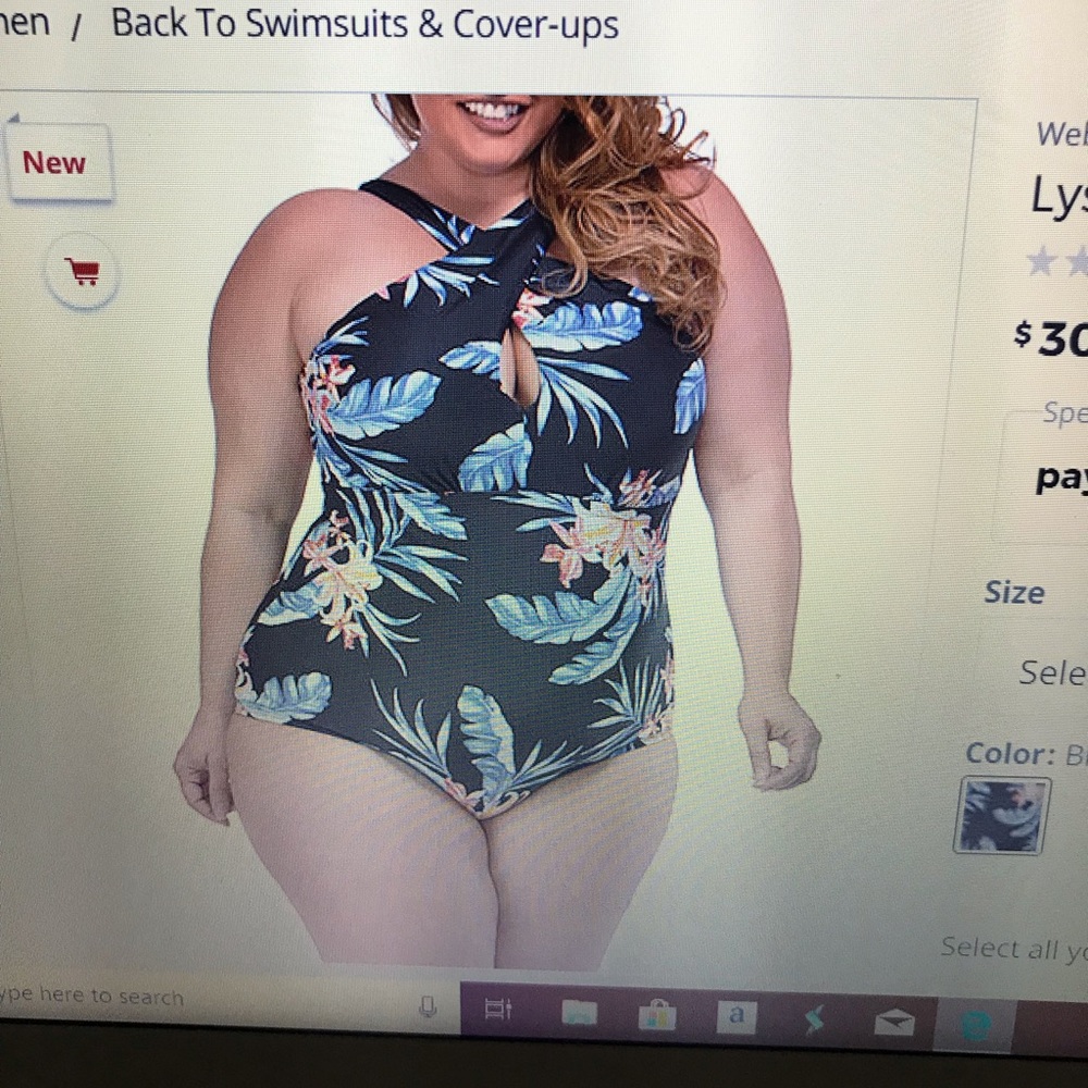 Plus size swim suit